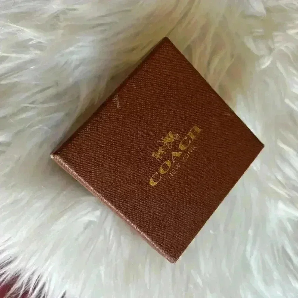 COACH BROWN WATCH GIFT BOX WITH WARRANTY/MANUAL BOOKLET